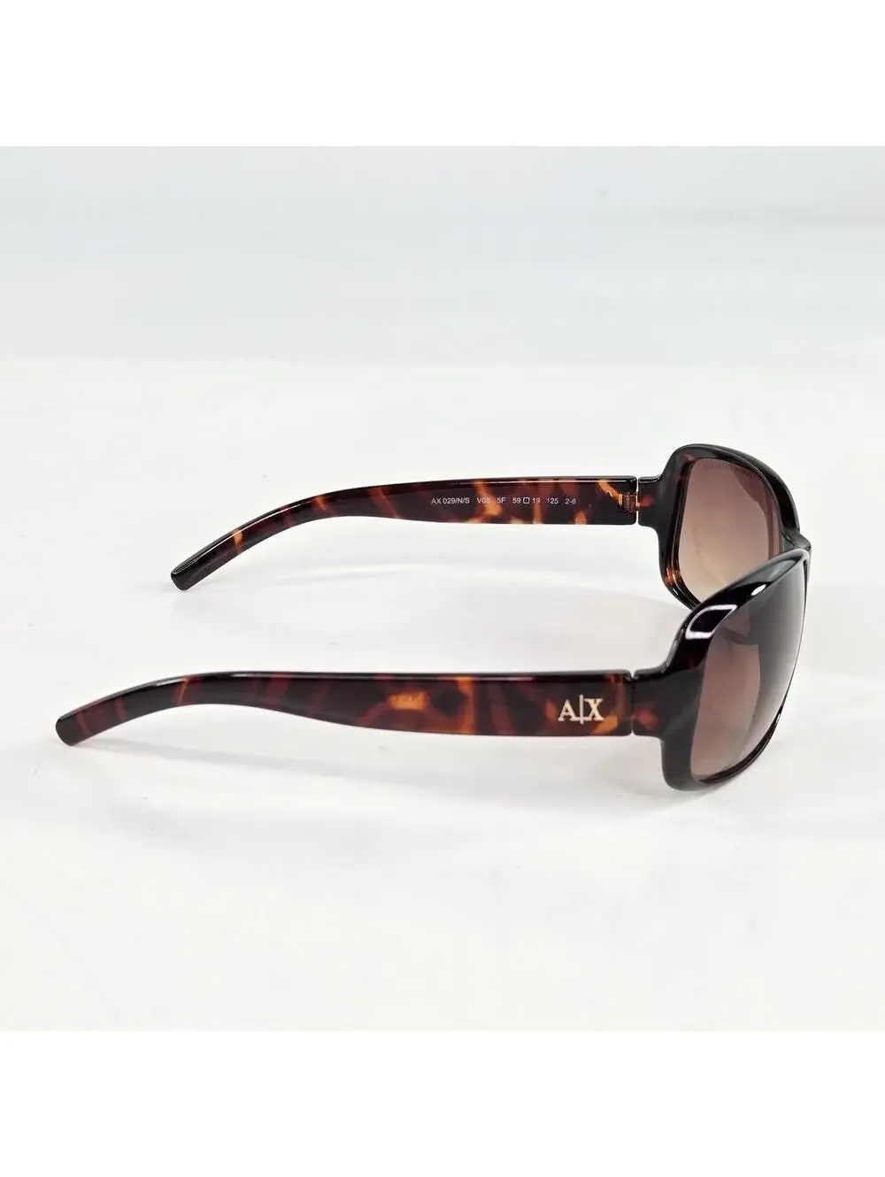 Armani Exchange AX029/N/S sunglasses in a tortoise frame with brown gradient
